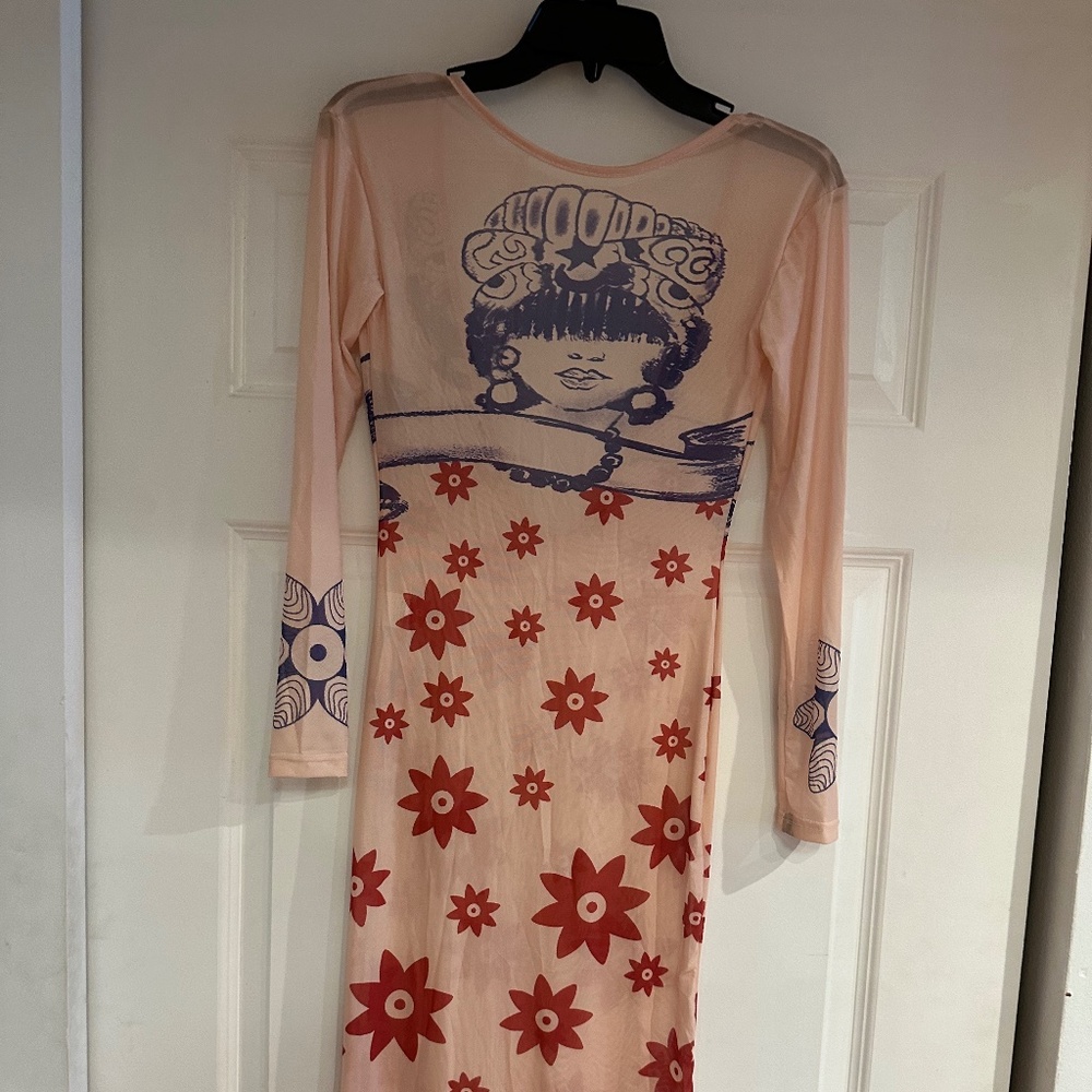 Sheer maxi Beach dress